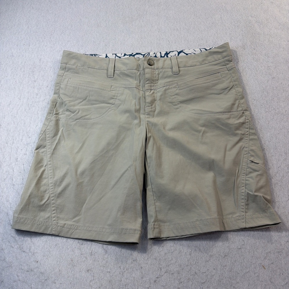 Athleta Womens Hiking Trail Short Size 12‎ Beige, Nylon Spandex outdoor Travel